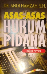 Asas-Asas Hukum Pidana