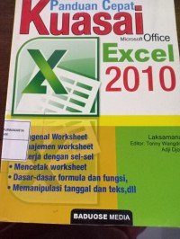 Panduan Cepat Kuasai Microsoft Office Excel 2010