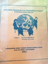 Strategi Pengelolaan Pendidikan Taman Kanak-Kanak Islam