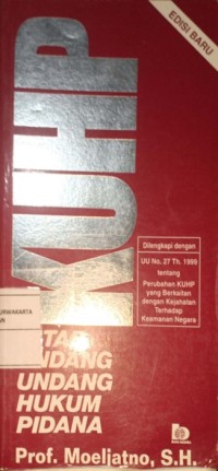 Kitab Undang-Undang Hukum Pidana