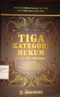 Tiga Kategori Hukum. Syariat, Fikih, dan Kanun