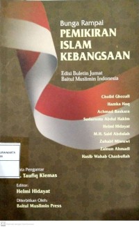 Bunga Rampai Pemikiran Islam Kebangsaan