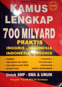 Kamus Lengkap 700 Miliyard Inggris-Indonesia, Indonesia-Inggris
