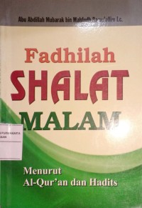 Fadhilah Shalat Malam
