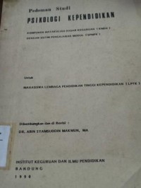 Image of Pedoman Studi Psikologi Kependidikan